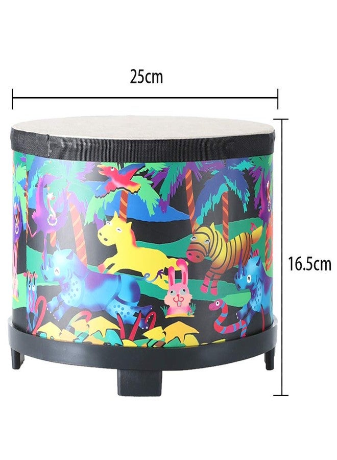 Ubblove Floor Tom Drum for Kids 10 inch Percussion Instrument Music Drum with 2 Mallets for Baby Children Special Christmas Birthday Gift - Image 3